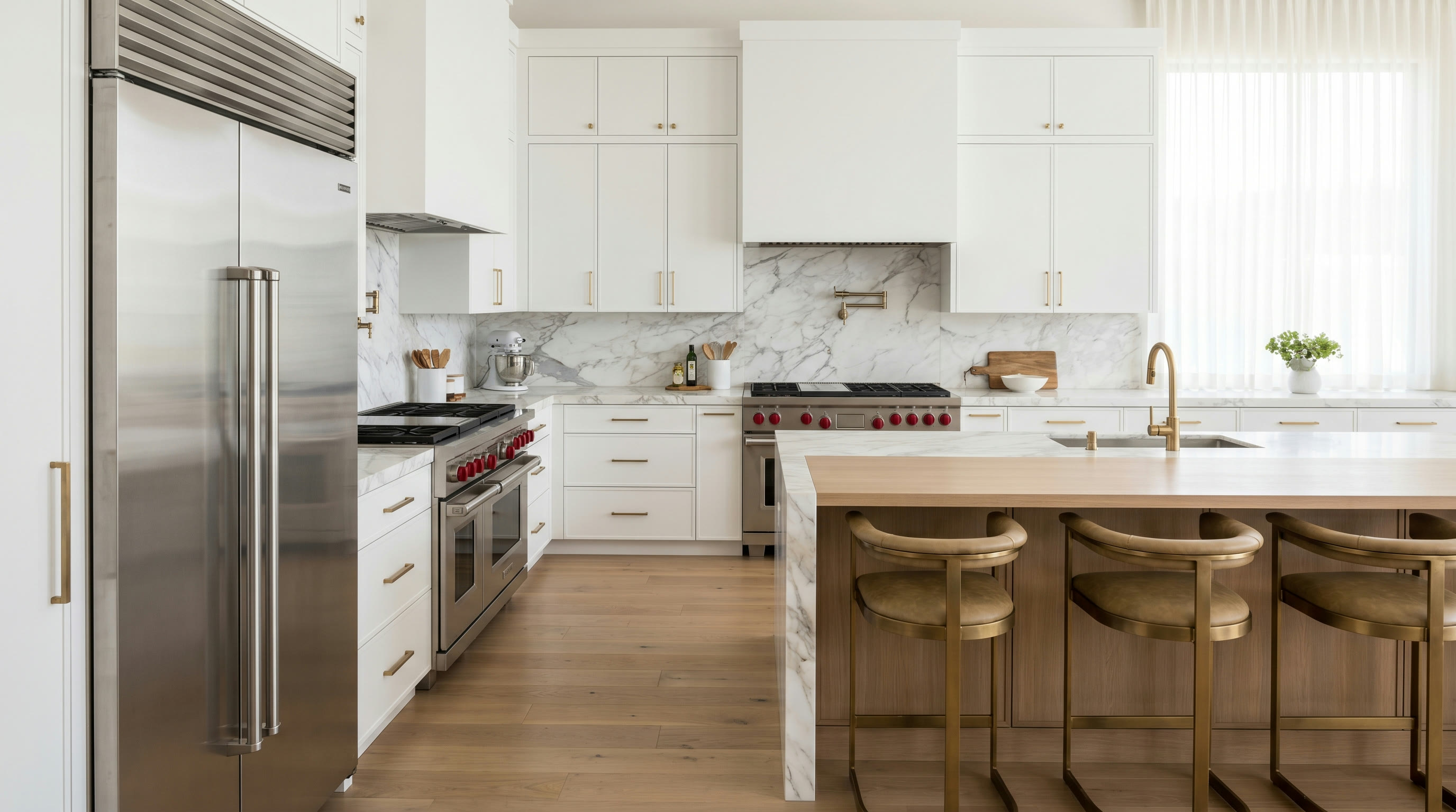 A Wolf range in a luxury Los Angeles kitchen
